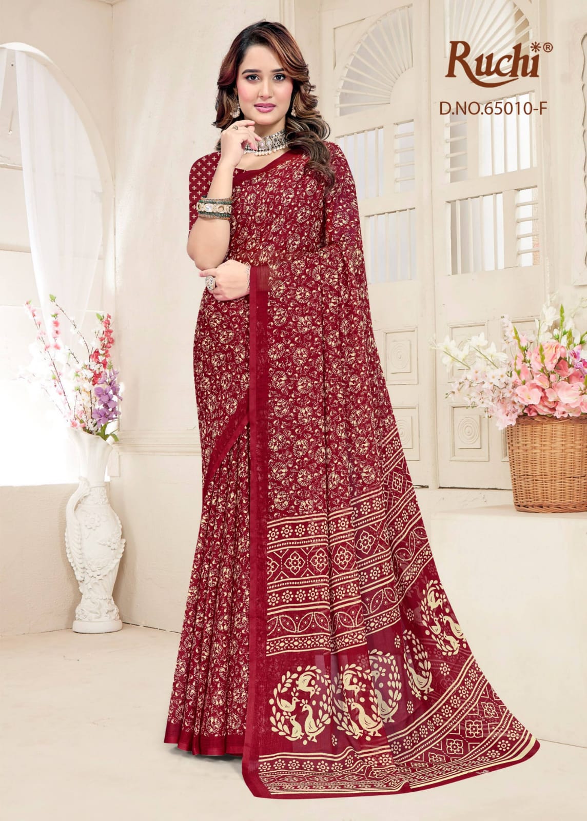 Super Star Chiffon 249 Ruchi Sarees Manufacturer Ahmedabad