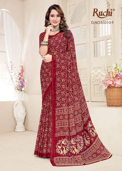 Super Star Chiffon 249 Ruchi Sarees Manufacturer Ahmedabad
