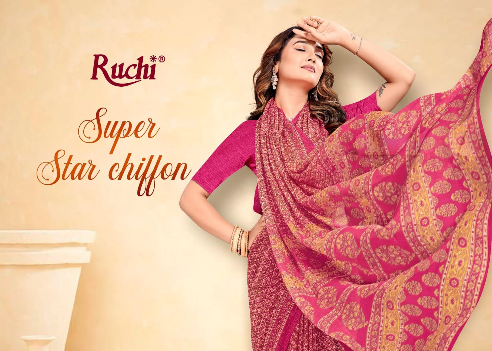 Super Star Chiffon Vol 264 Ruchi Sarees Manufacturer