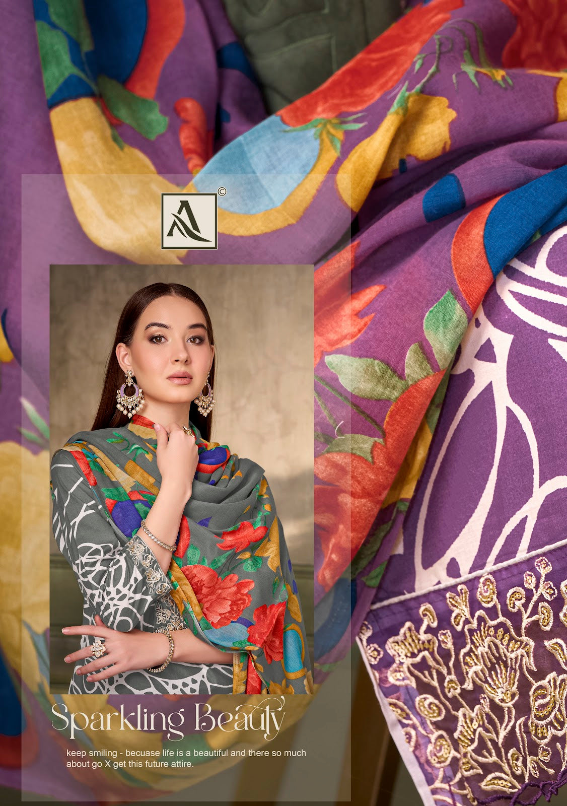 Super Star Edition 3 Alok Cambric Karachi Salwar Suits Exporter Gujarat