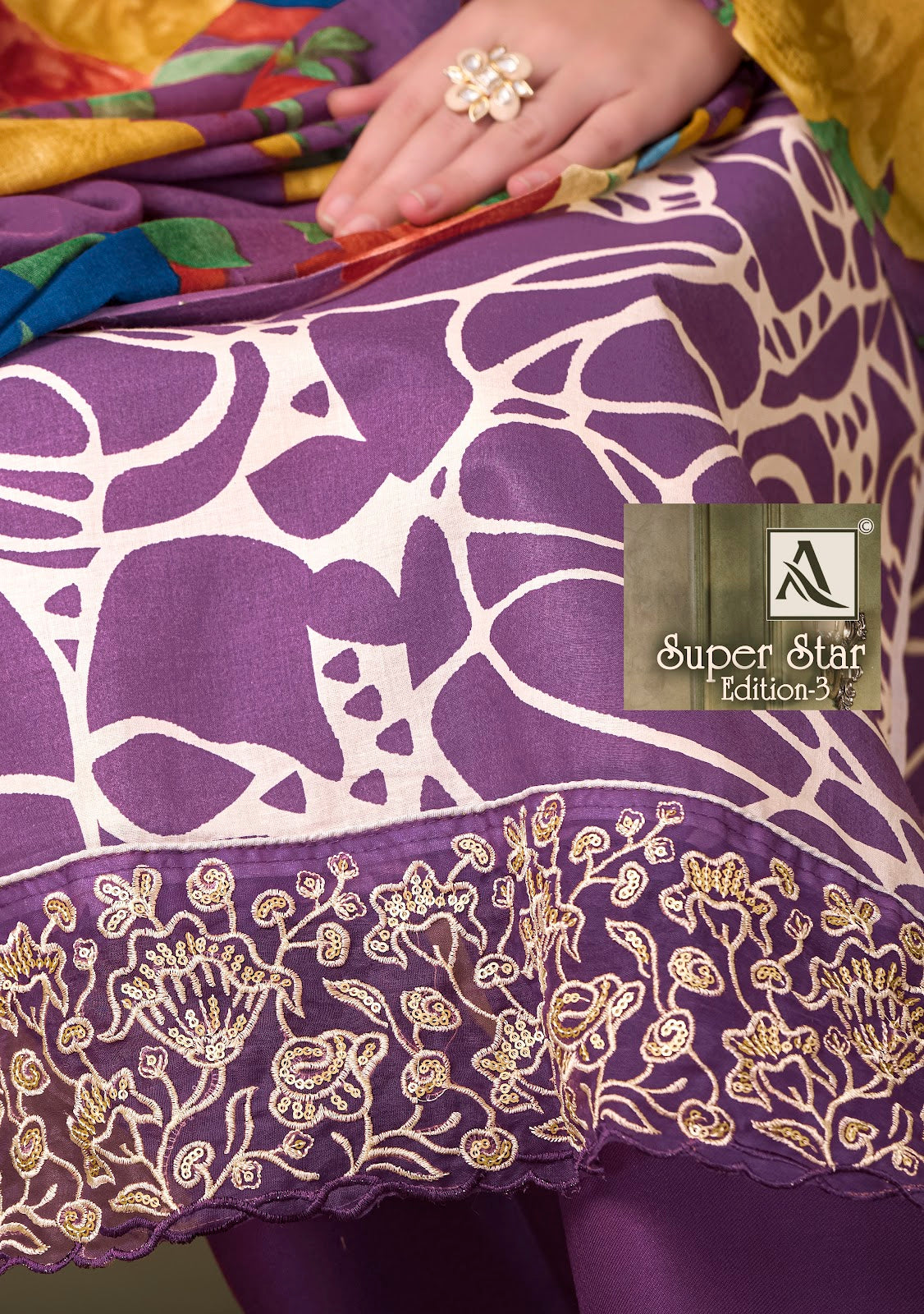 Super Star Edition 3 Alok Cambric Karachi Salwar Suits Exporter Gujarat