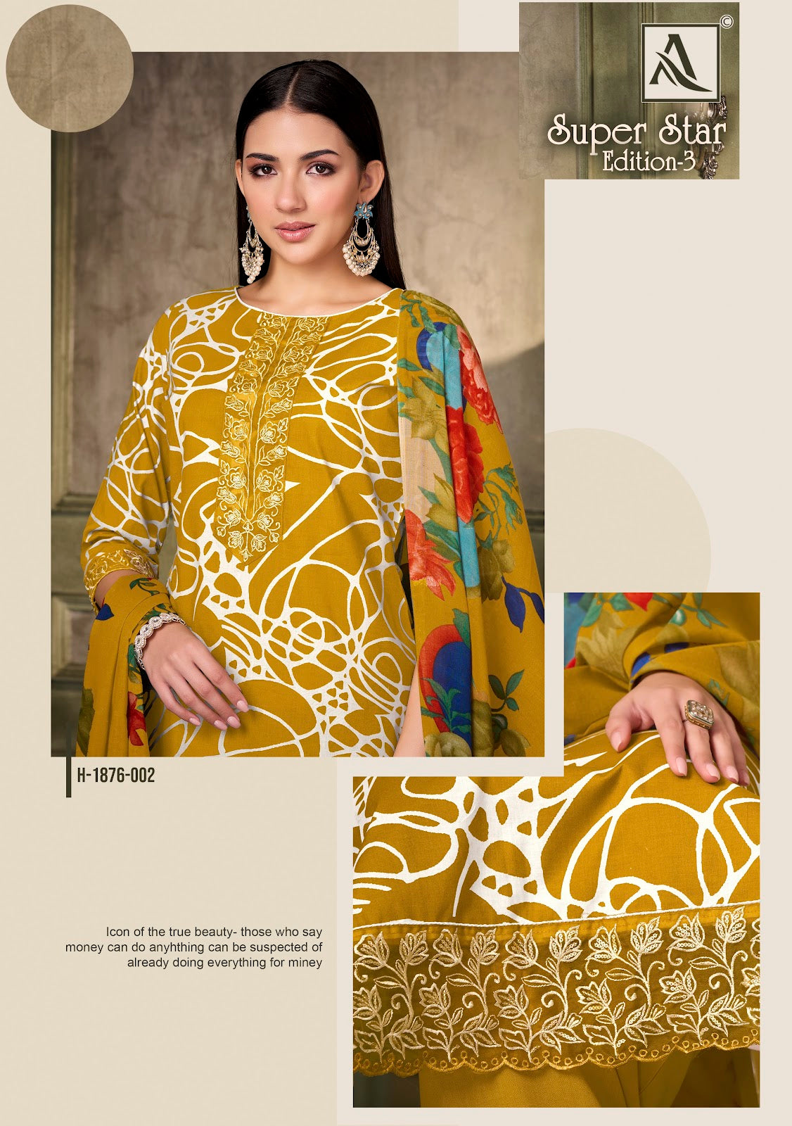 Super Star Edition 3 Alok Cambric Karachi Salwar Suits Exporter Gujarat