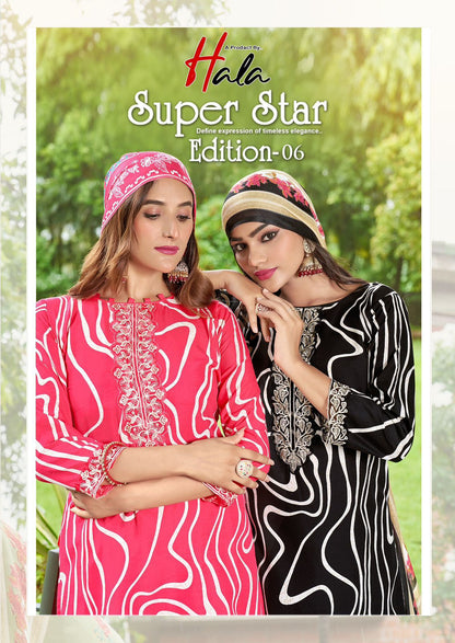 Super Star Edition 6 Hala Cotton Karachi Salwar Suits Wholesale Price