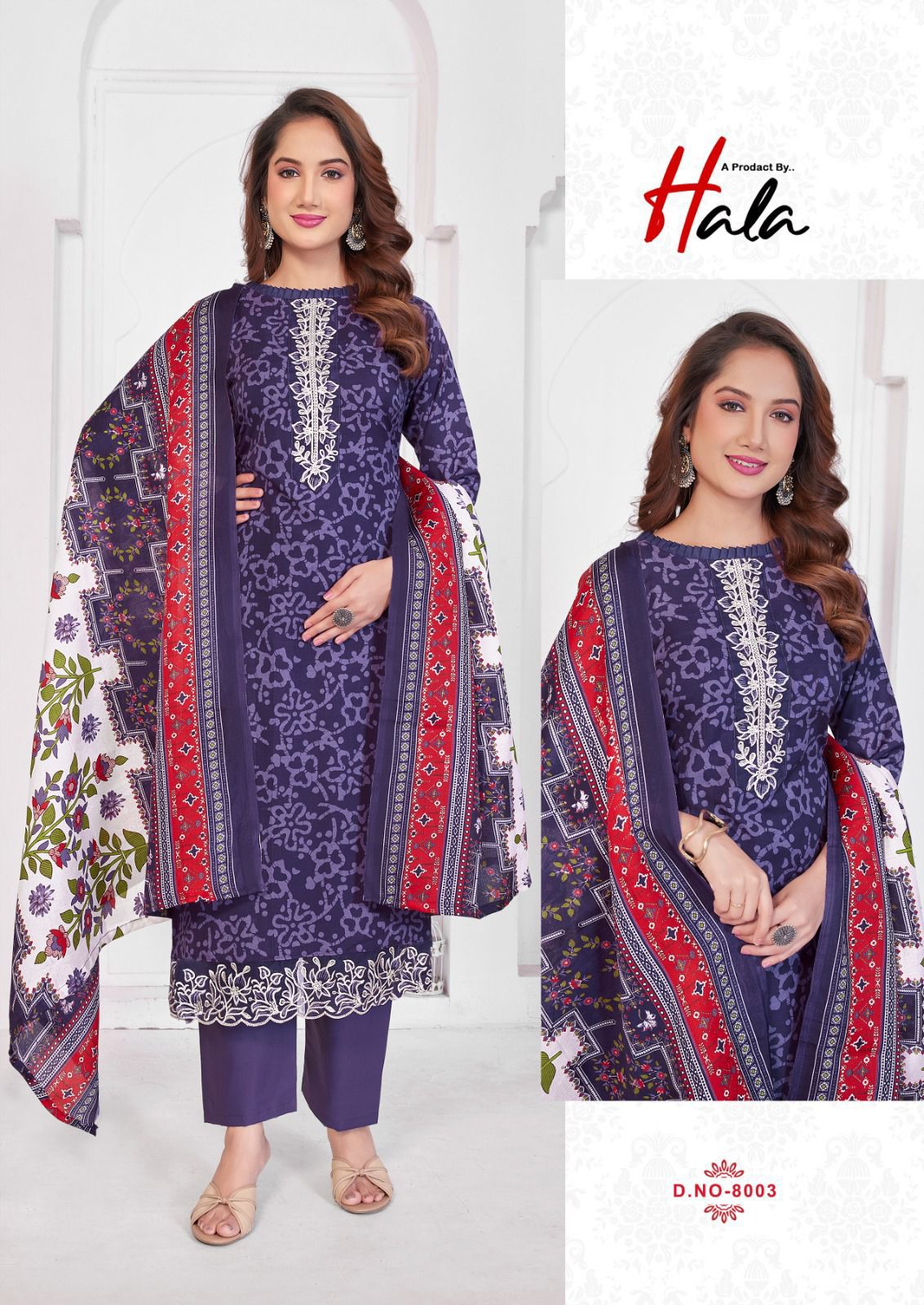 Super Star Edition 8 Hala Cotton Karachi Salwar Suits Wholesaler