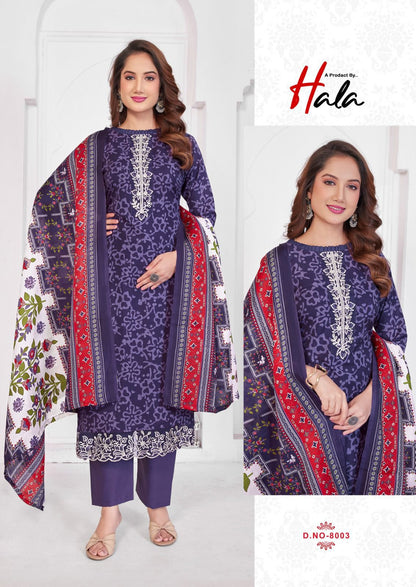 Super Star Edition 8 Hala Cotton Karachi Salwar Suits Wholesaler