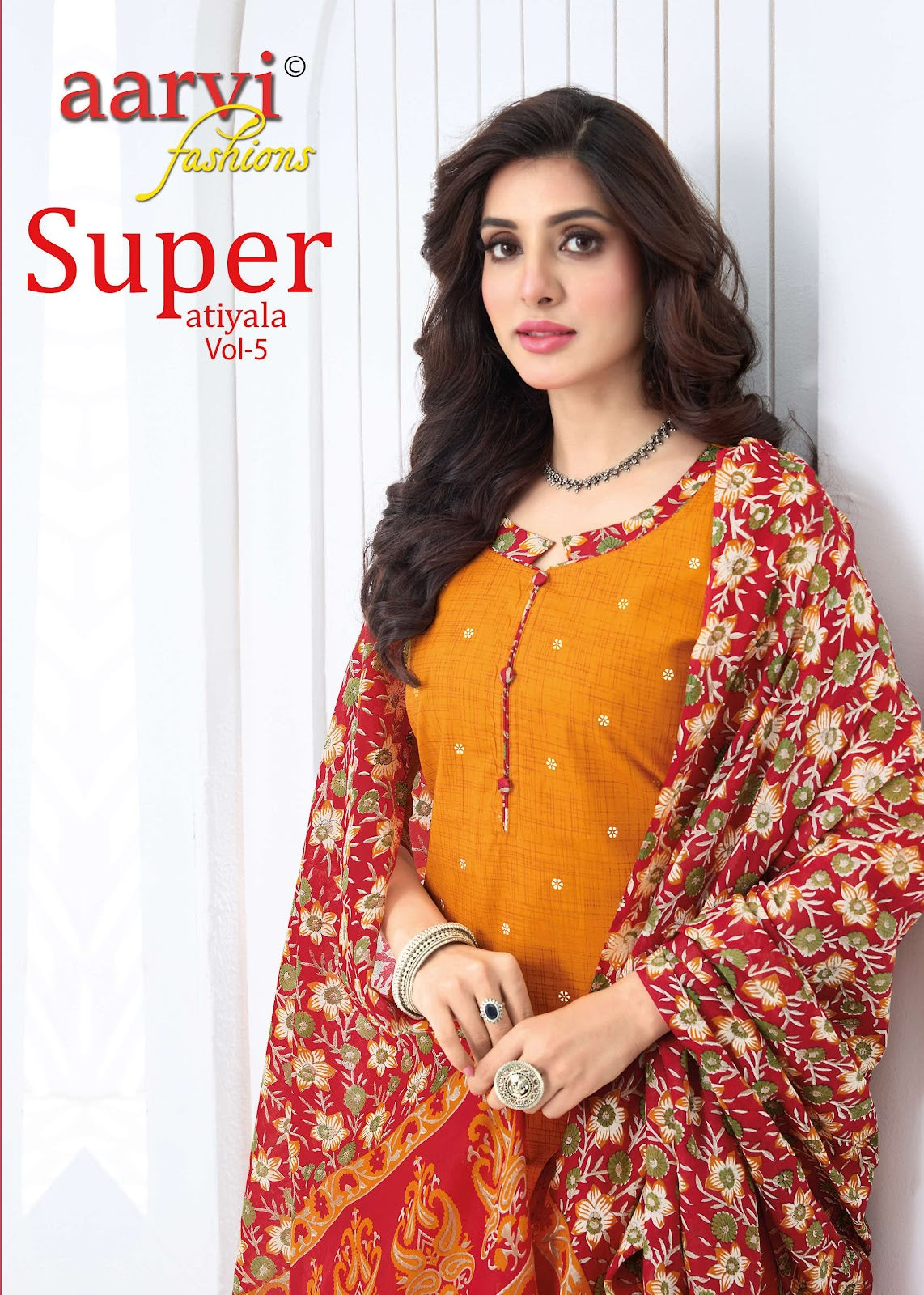 Super Vol 5 Aarvi Fashions Readymade Cotton Patiyala Suits