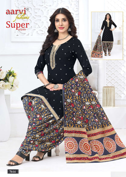 Super Vol 5 Aarvi Fashions Readymade Cotton Patiyala Suits