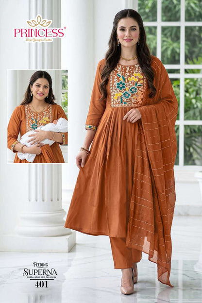 Superna Vol 4 Princess Creation Roman Feeding Readymade Suit Supplier