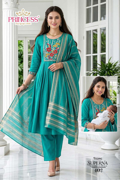 Superna Vol 4 Princess Creation Roman Feeding Readymade Suit Supplier