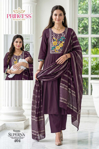 Superna Vol 4 Princess Creation Roman Feeding Readymade Suit Supplier