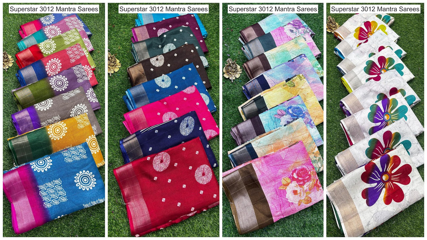 Superstar 3012 Mantra Handloom Sarees Manufacturer