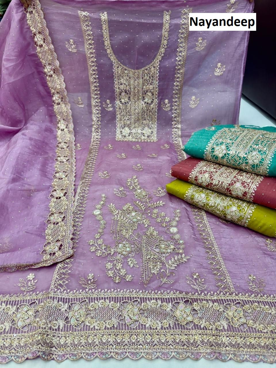 Superwoman Nayandeep Silk Salwar Suits Manufacturer Ahmedabad