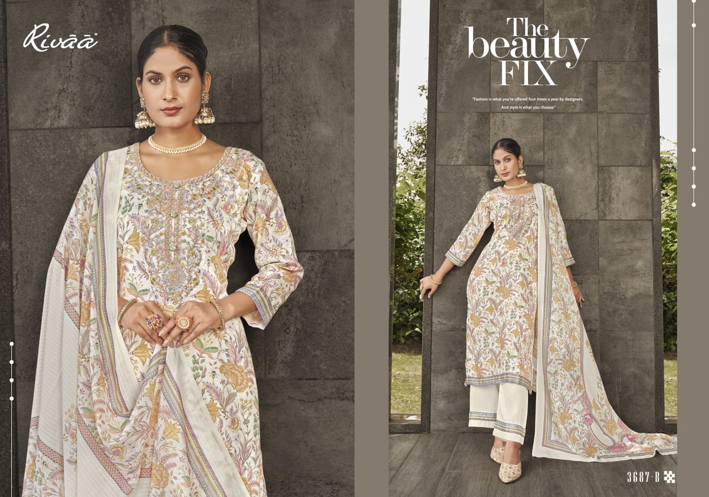 Suprita 2 Rivaa Pashmina Suits Supplier