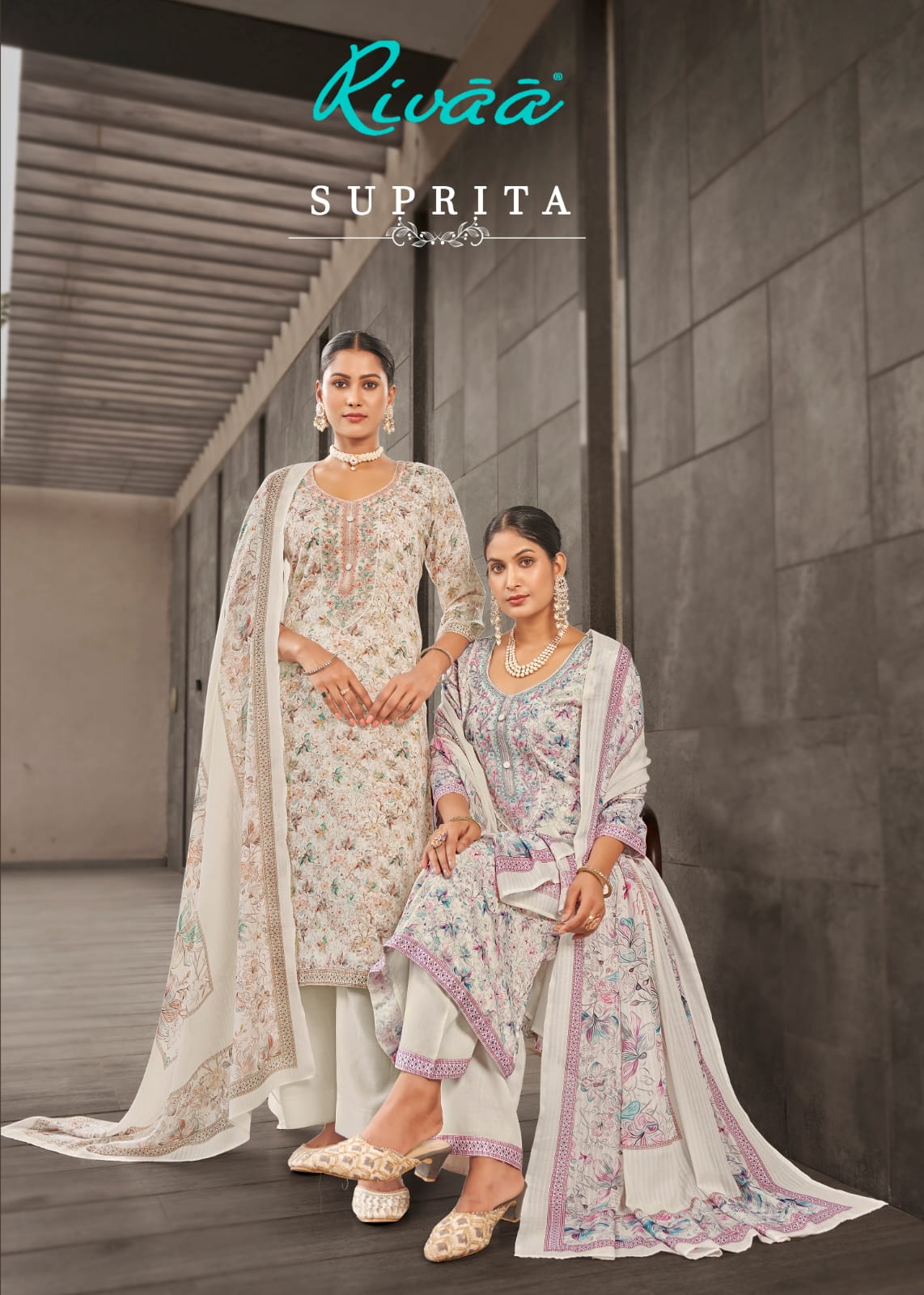 Suprita Rivaa Jaam Satin Pant Style Suits Manufacturer