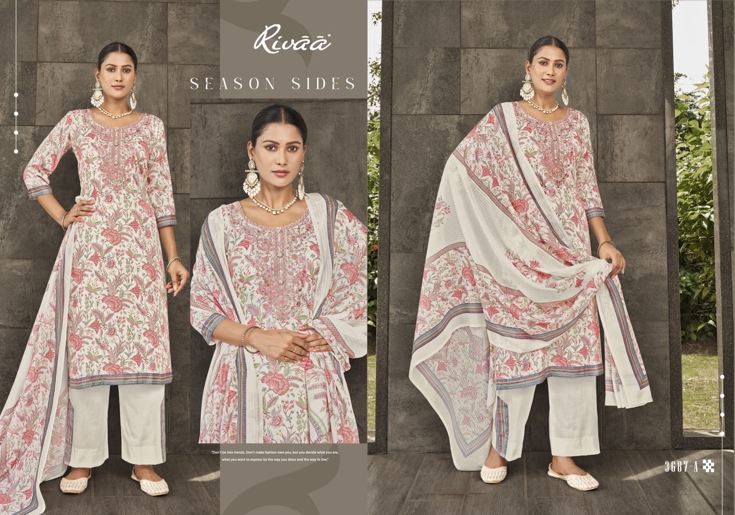 Suprita Rivaa Jaam Satin Pant Style Suits Manufacturer