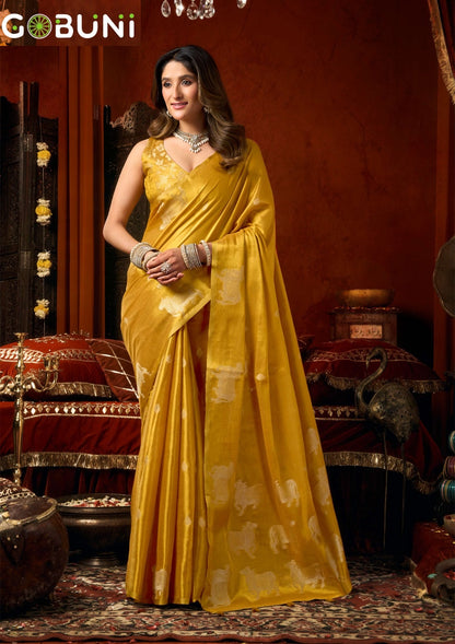 Supriya Gobuni Tissue Sarees Wholesale Price
