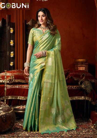 Supriya Gobuni Tissue Sarees Wholesale Price