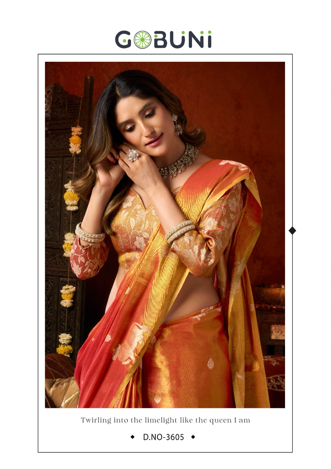 Supriya Gobuni Tissue Sarees Wholesale Price