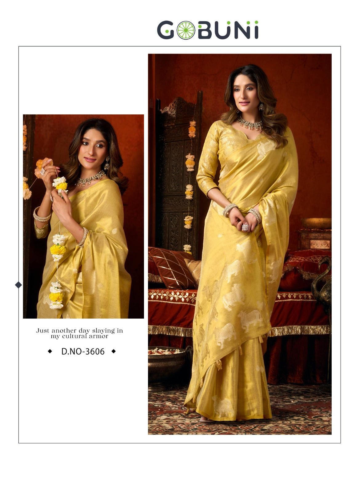 Supriya Gobuni Tissue Sarees Wholesale Price