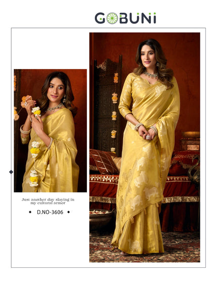 Supriya Gobuni Tissue Sarees Wholesale Price