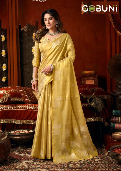 Supriya Gobuni Tissue Sarees Wholesale Price