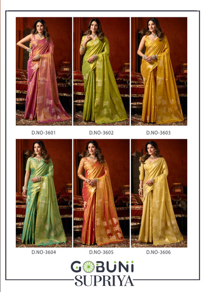 Supriya Gobuni Tissue Sarees Wholesale Price