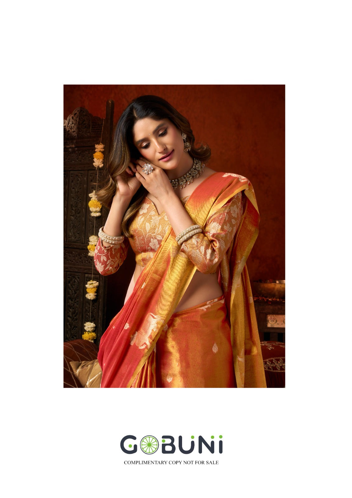 Supriya Gobuni Tissue Sarees Wholesale Price