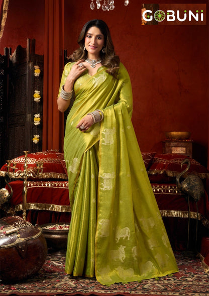 Supriya Gobuni Tissue Sarees Wholesale Price