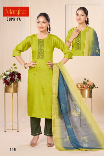 Supriya Manjho Vetican Readymade Pant Style Suits Exporter Gujarat