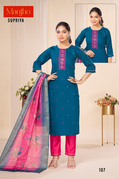 Supriya Manjho Vetican Readymade Pant Style Suits Exporter Gujarat