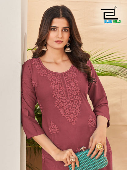 Supriya Nx Blue Hills Rayon 14Kg Straight Cut Kurtis Wholesale Price