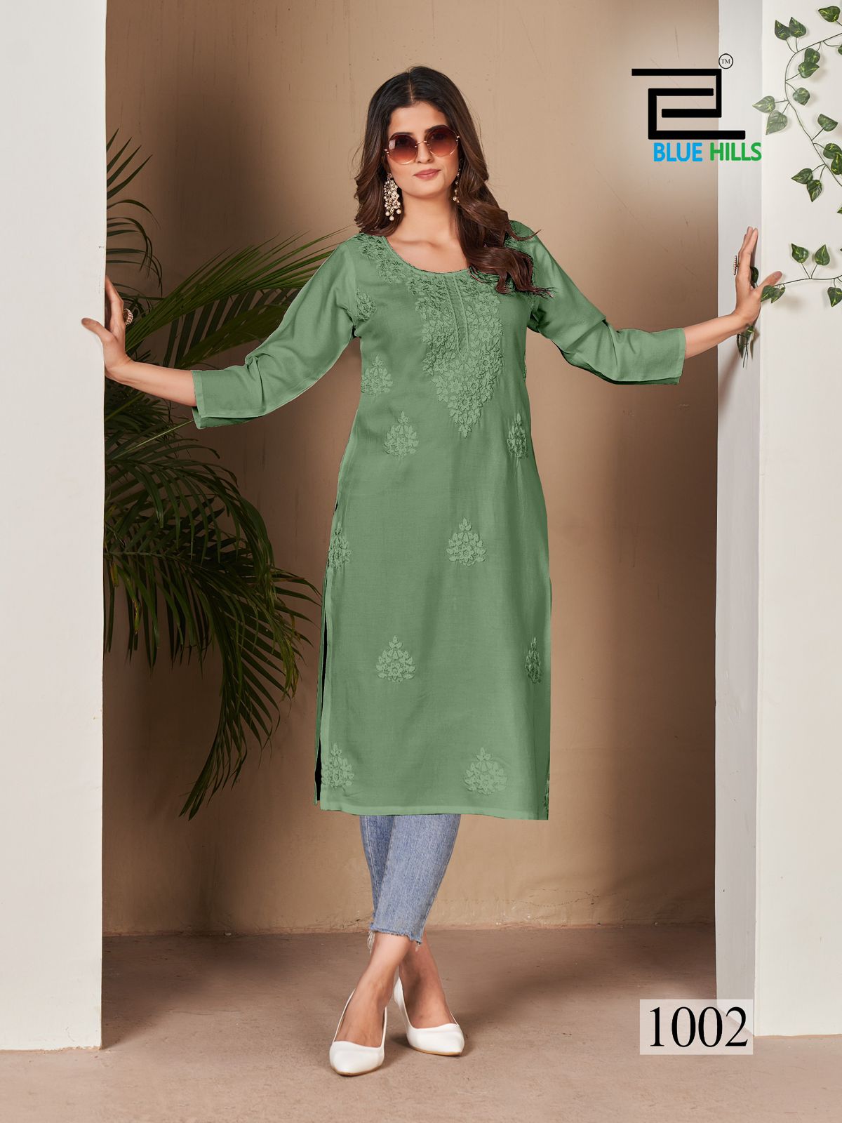 Supriya Nx Blue Hills Rayon 14Kg Straight Cut Kurtis Wholesale Price