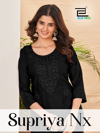 Supriya Nx Blue Hills Rayon 14Kg Straight Cut Kurtis Wholesale Price