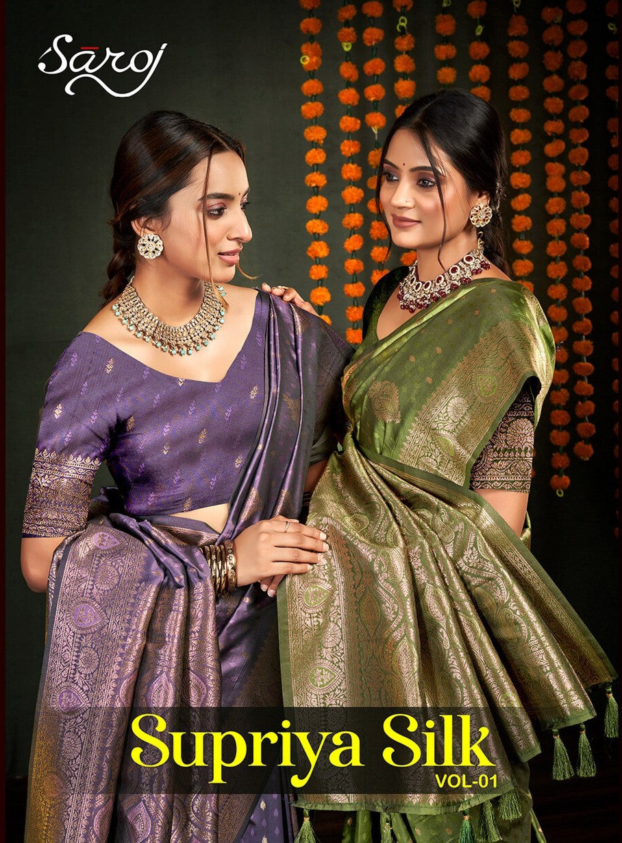Supriya Silk Vol 1 Saroj Sarees Wholesale Price