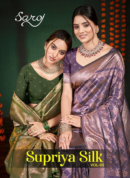Supriya Silk Vol 3 Saroj Sarees Supplier India