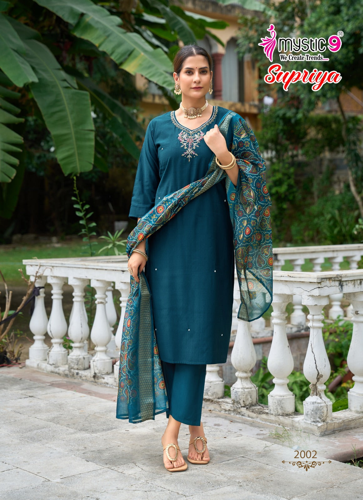 Supriya Vol 2 Mystic 9 Vertican Readymade Pant Style Suits Exporter India