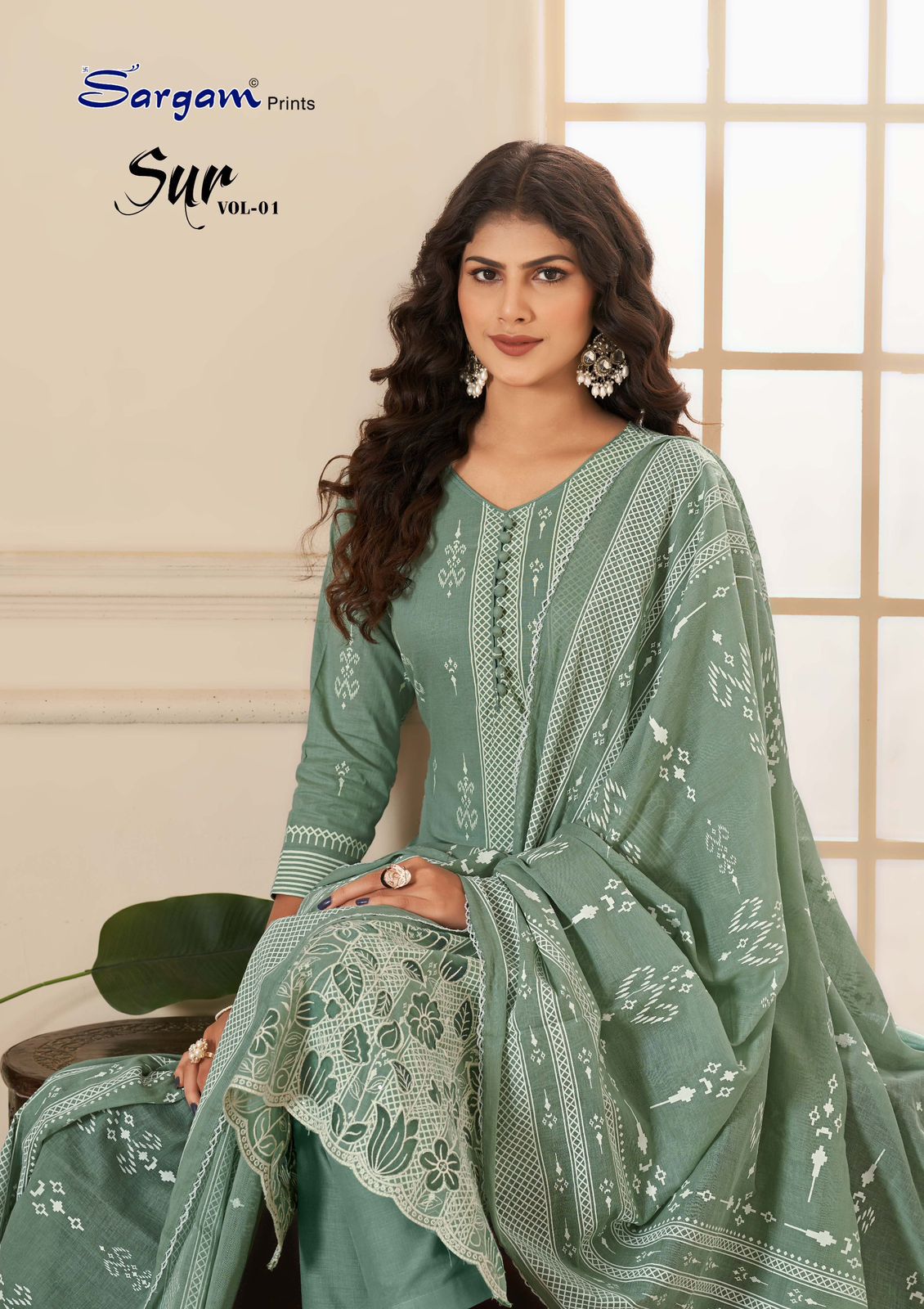 Sur Vol 1 Sargam Prints Pure Cotton Plazzo Style Suits Exporter