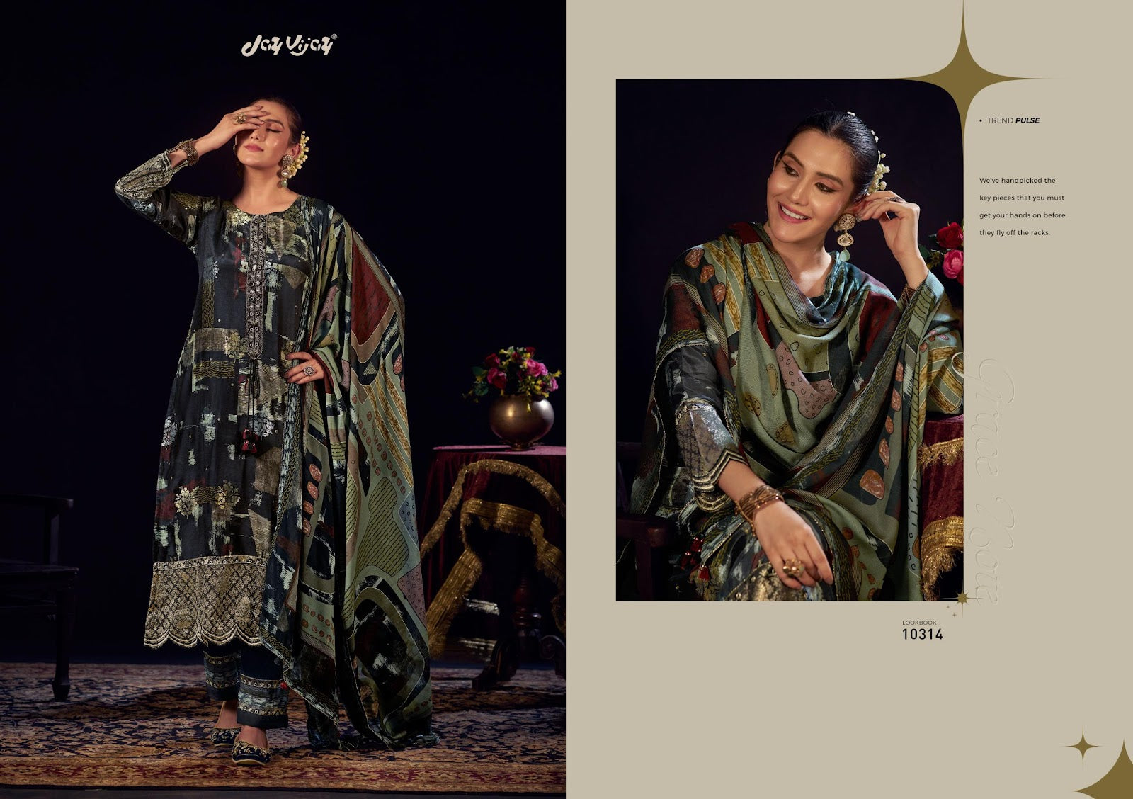 Surahi Jay Vijay Pure Muslin Pant Style Suits Supplier Gujarat