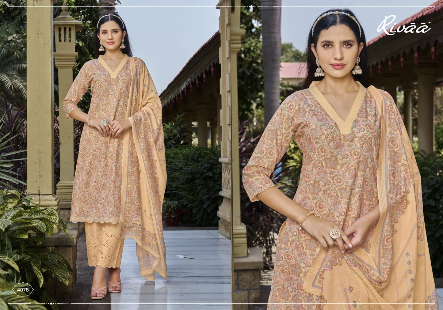 Suranya Rivaa Plazzo Style Suits Wholesale Price