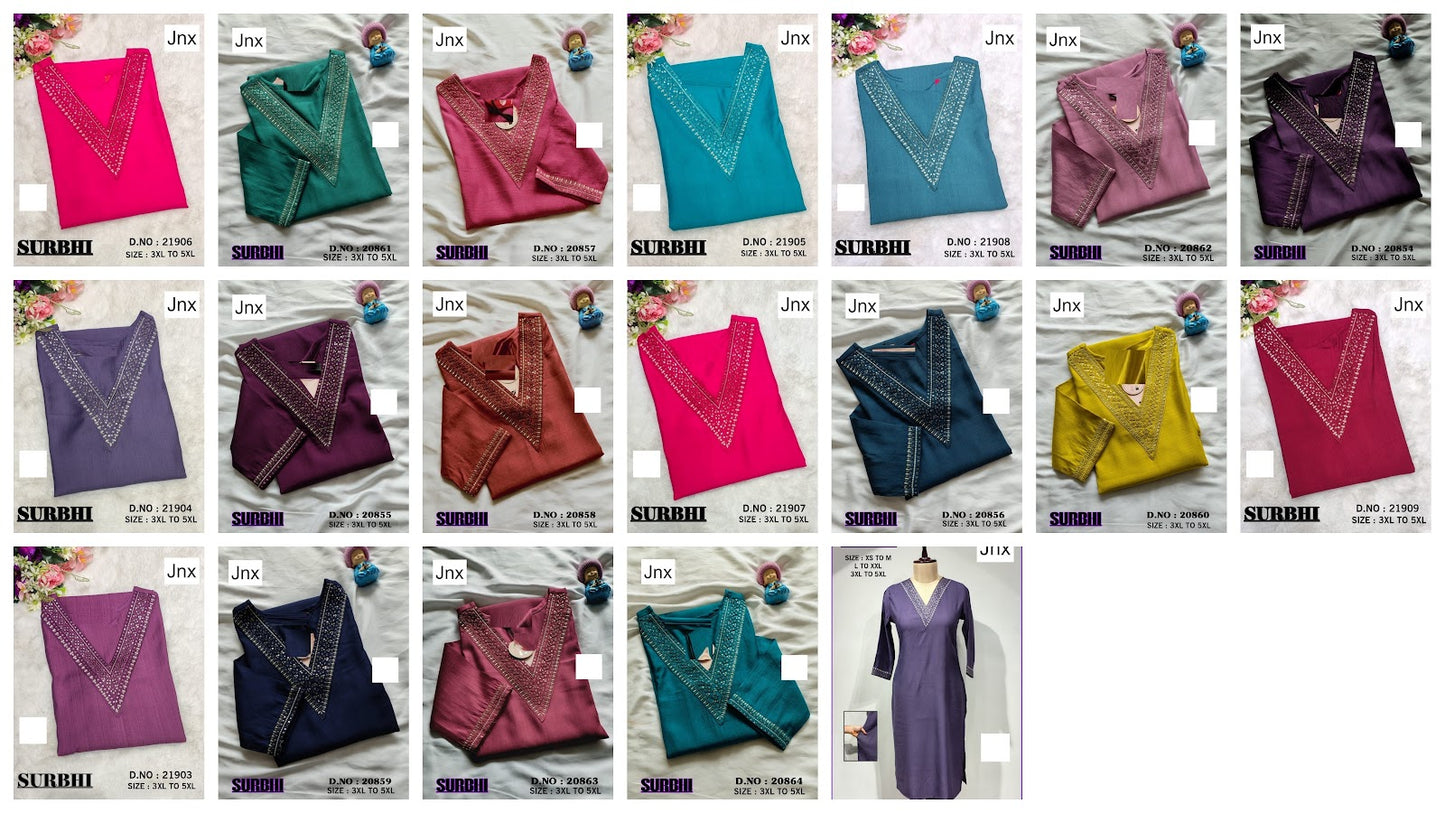Surbhi 030126 Jnx Vertican Plus Size Kurtis Supplier Gujarat