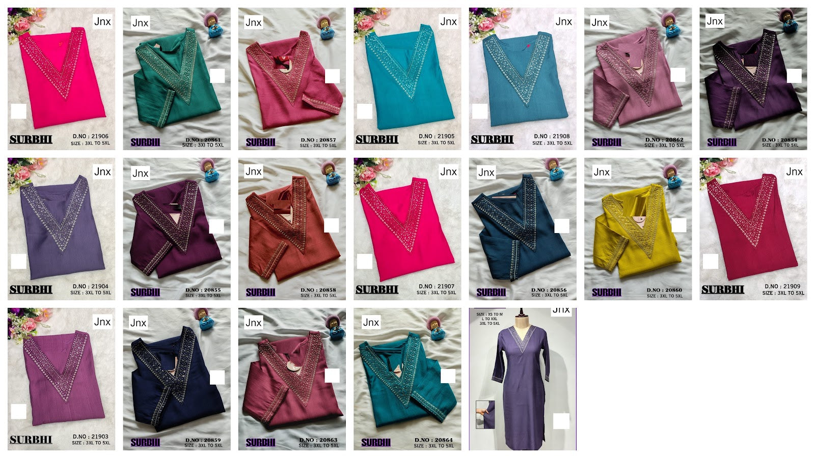 Surbhi 030126 Jnx Vertican Plus Size Kurtis Supplier Gujarat