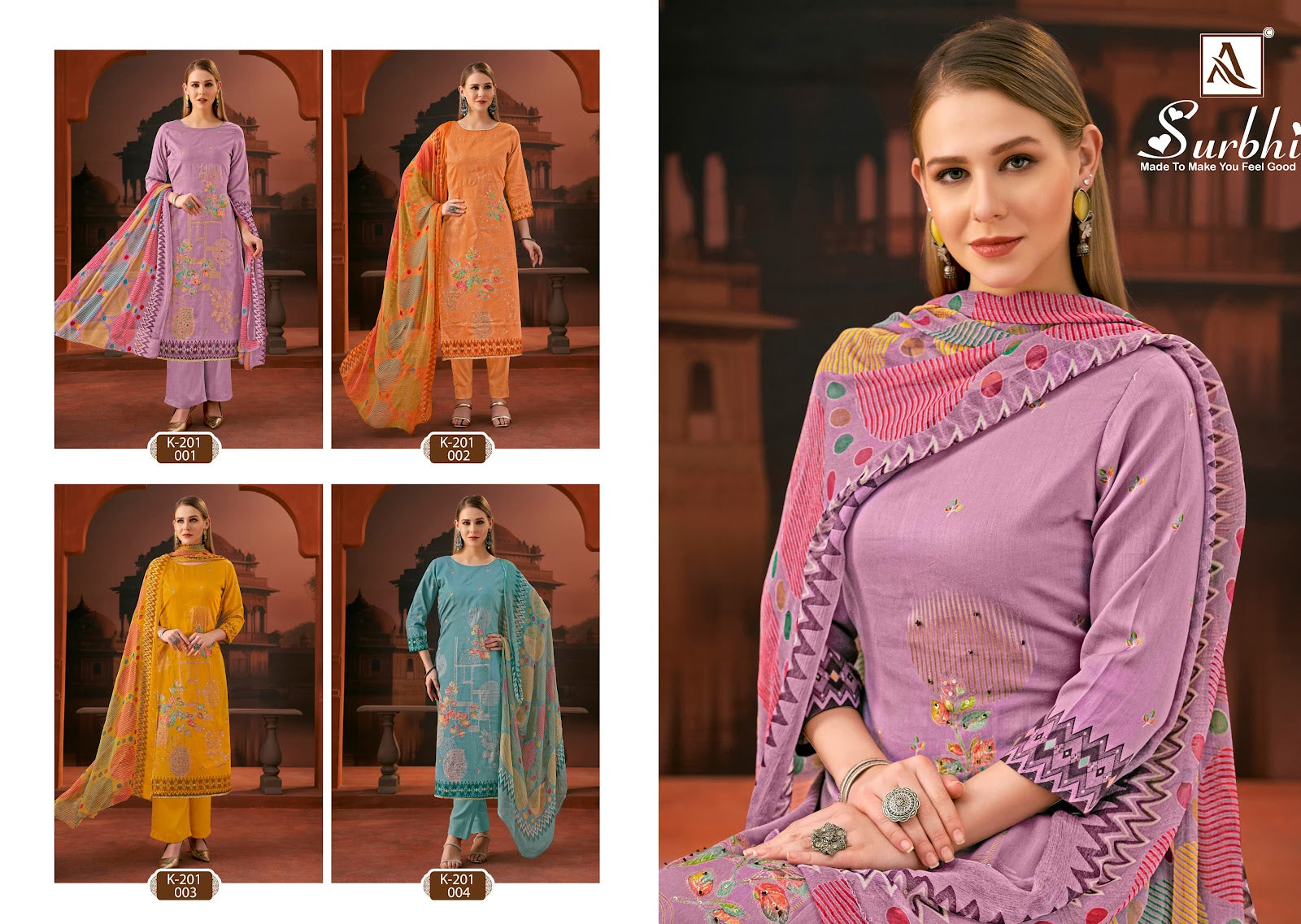 Surbhi Alok Pure Zam Karachi Salwar Suits Wholesale Price