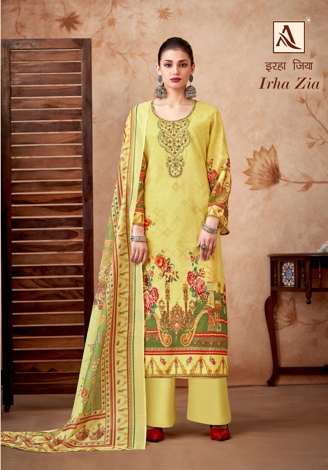 Irha Zia Alok Cotton Karachi Salwar Suits Supplier Gujarat