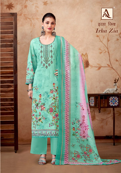 Irha Zia Alok Cotton Karachi Salwar Suits Supplier Gujarat