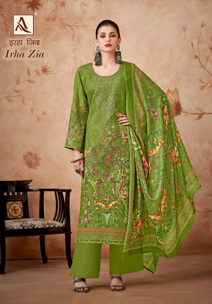 Irha Zia Alok Cotton Karachi Salwar Suits Supplier Gujarat