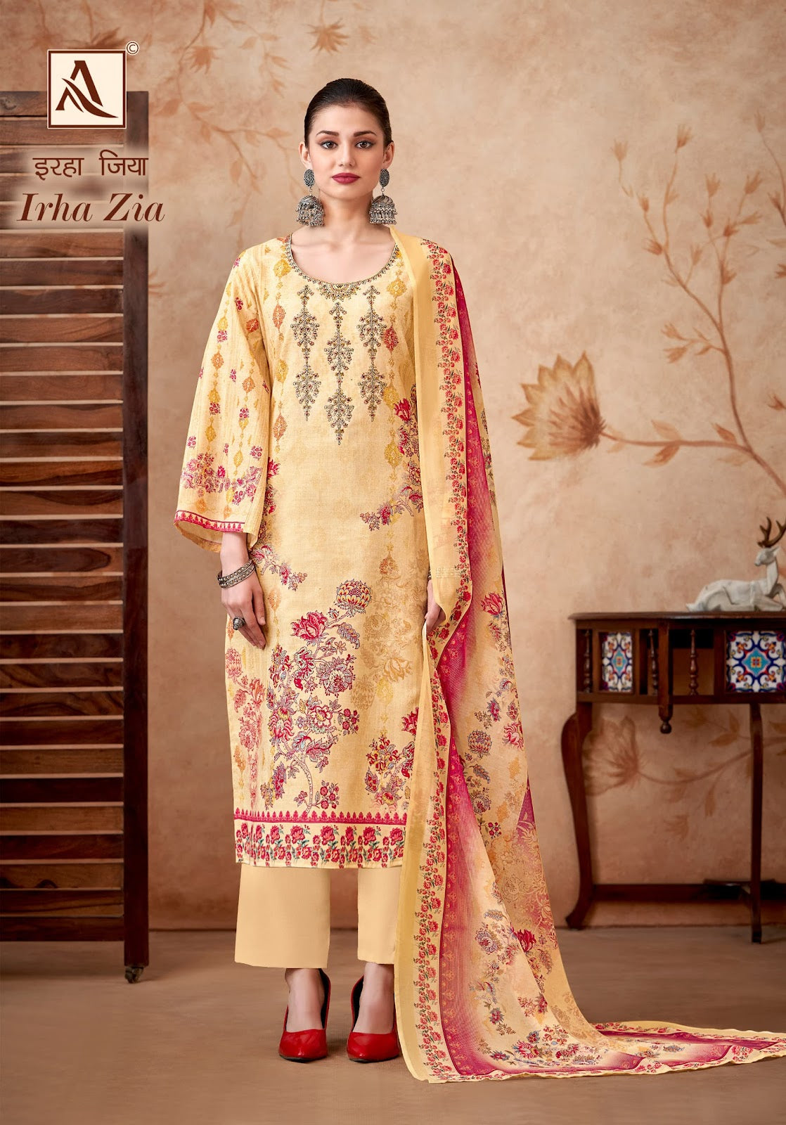 Irha Zia Alok Cotton Karachi Salwar Suits Supplier Gujarat