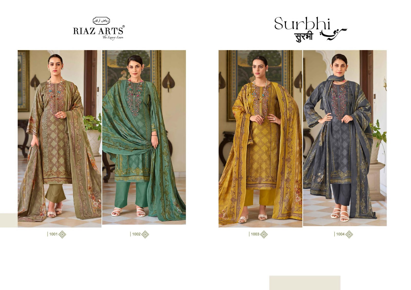 Surbhi Riaz Art Lawn Karachi Salwar Suits Exporter Gujarat