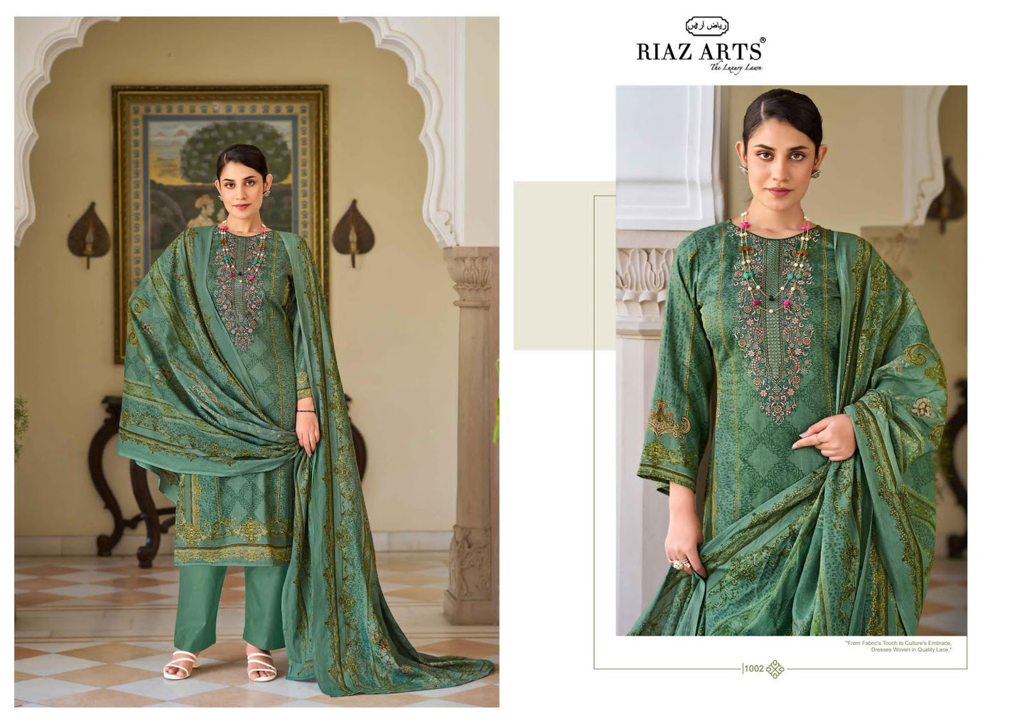 Surbhi Riaz Art Lawn Karachi Salwar Suits Exporter Gujarat