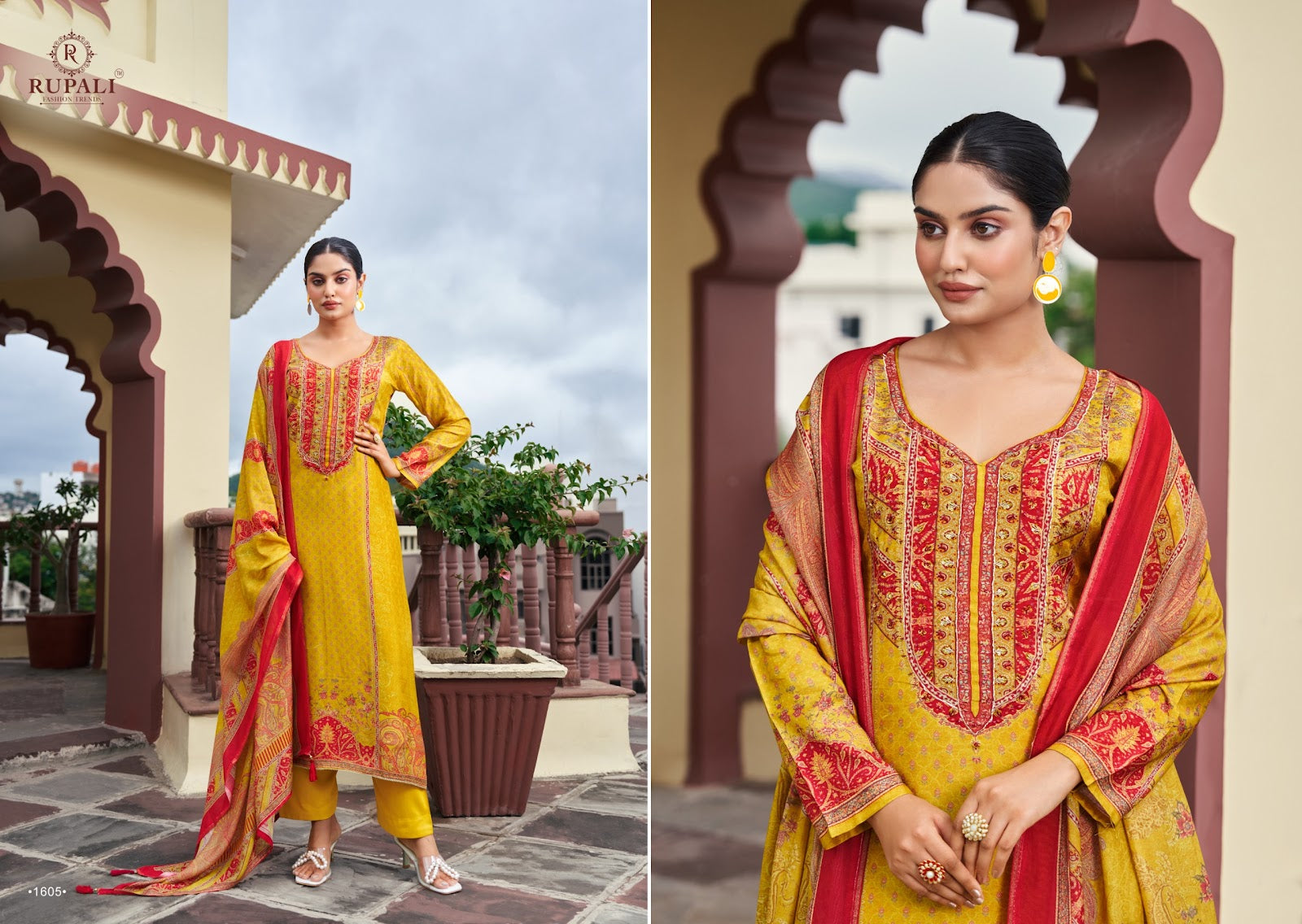 Surbhi Rupali Muslin Pant Style Suits Manufacturer India