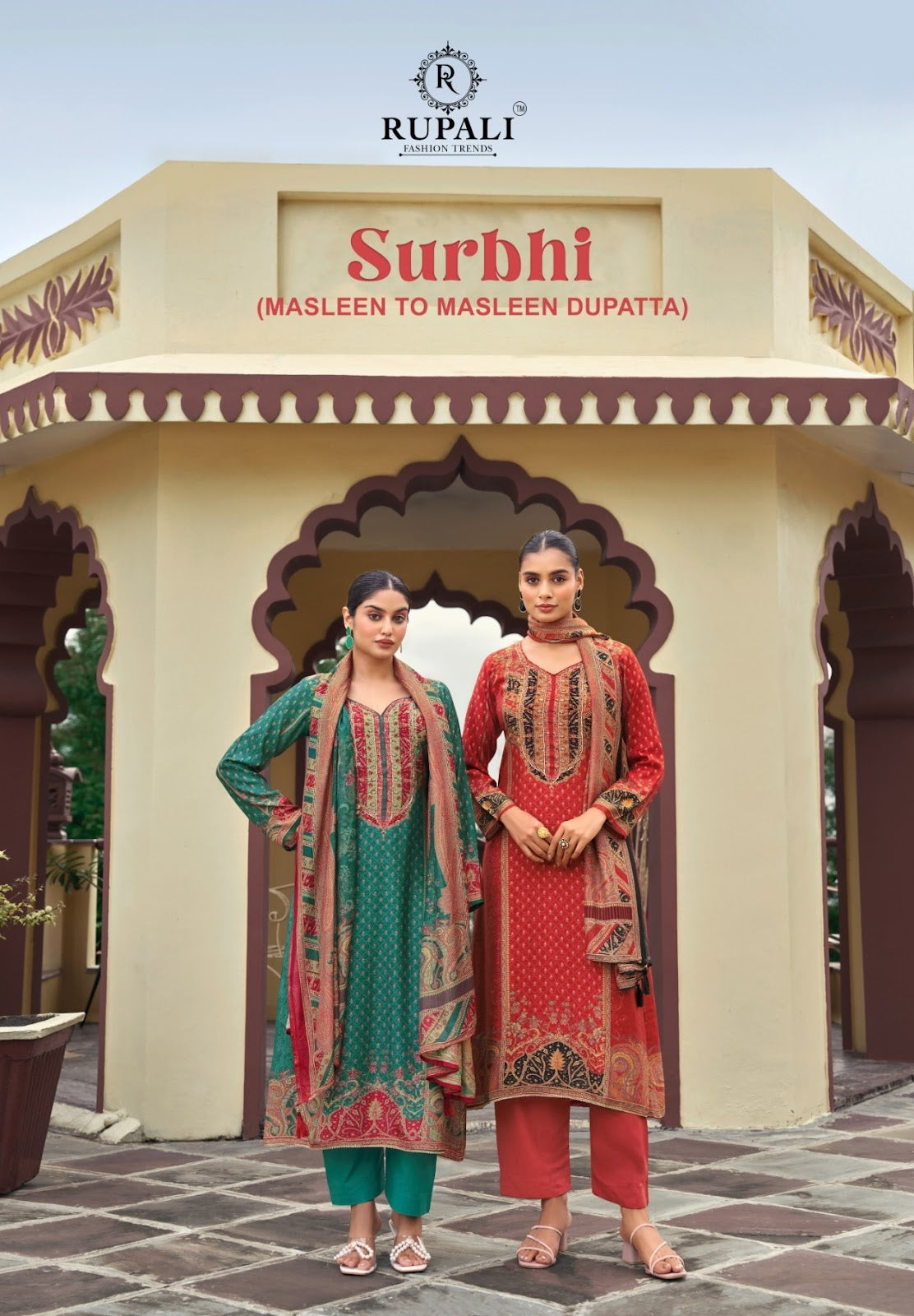 Surbhi Rupali Muslin Pant Style Suits Manufacturer India